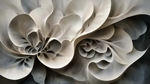 Organesch Eleganz am Monochrom Flow 8K Tapeten
