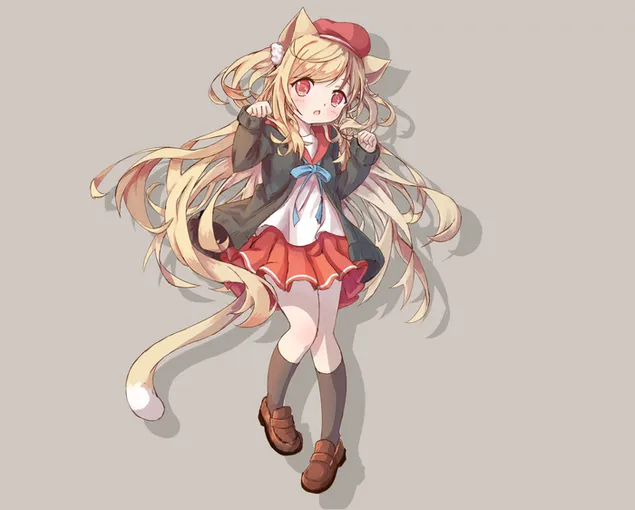 Oorspronklik - Cat Ears 6K muurpapier