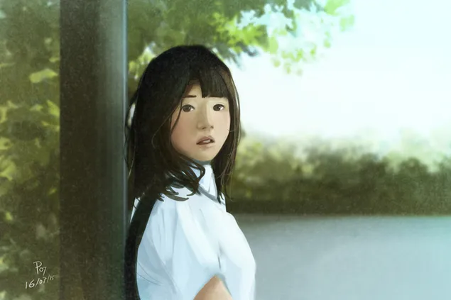 Oorspronklik - Girl 2K muurpapier