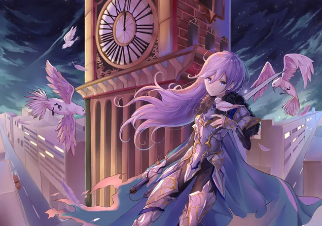 Original - Chevalier de la Tour de l'Horloge 2K fond d'écran