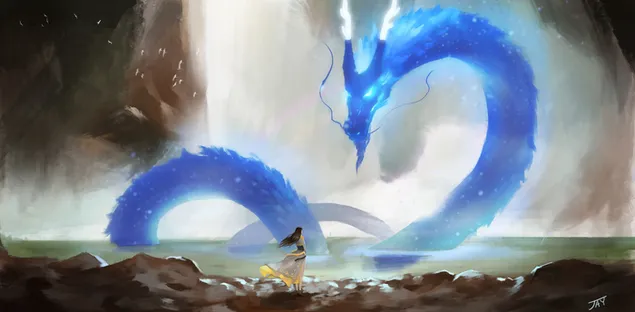 Original - Chamán y Dragón HD fondo de pantalla