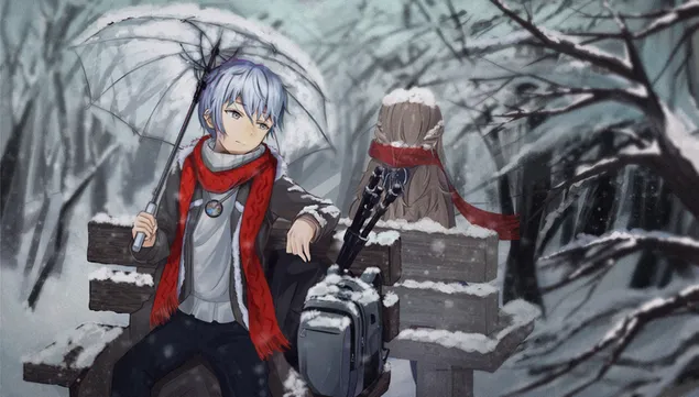 Original - Sneženje 4K ozadje