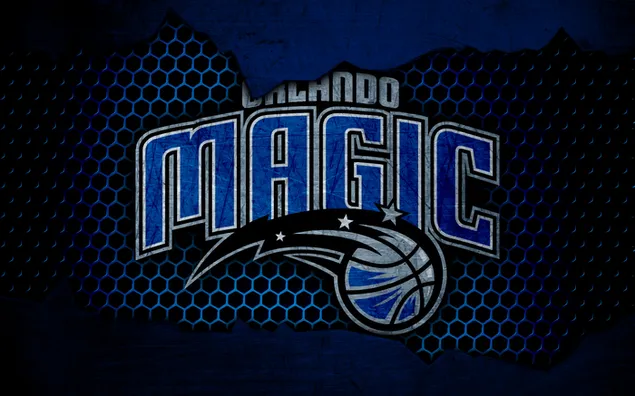Orlando Magic - Logotipo (cuadrícula) 4K fondo de pantalla