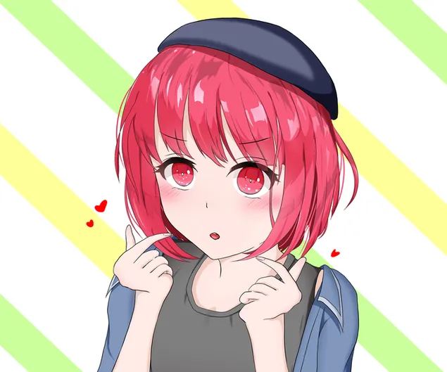 Oshi no Ko anime Serie de manga japonesa cabello rosado, confundido Kana Arima 2K fondo de pantalla