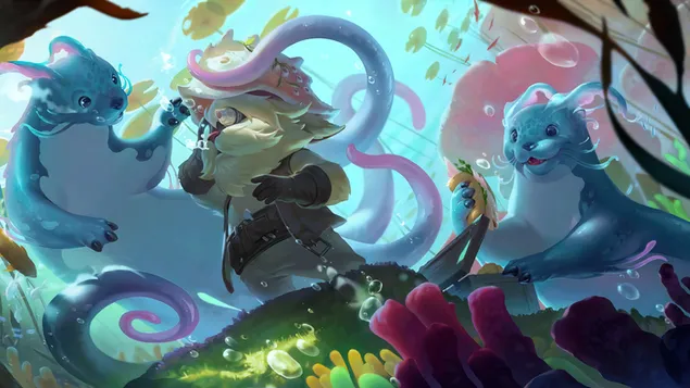 Otterpus (אגדות רונטרה) - ליגת האגדות (LOL) 4K טפט