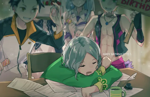 יום הולדת אוטו סוון 2K טפט