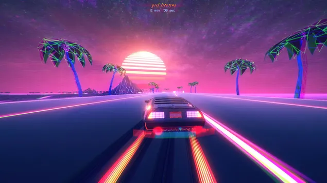 משחק outrun 4K טפט