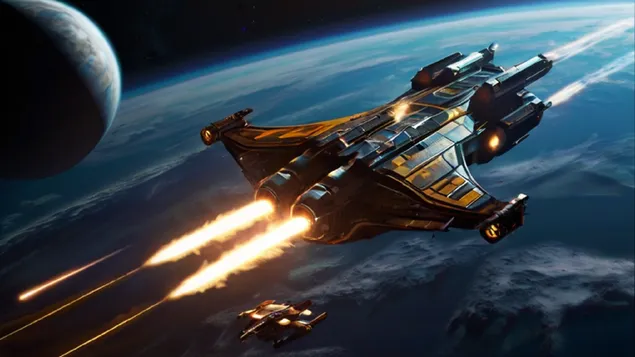 외부 세계 우주선 HD 배경화면