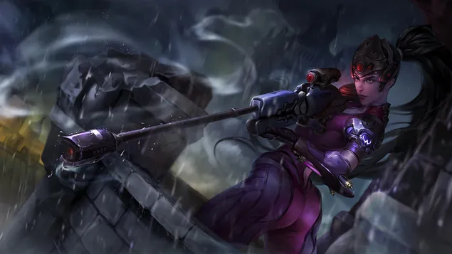 Overwatch (Aiming Widowmaker) 4K fons de pantalla