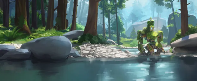 Overwatch (Bastion) 2K duvar kağıdı