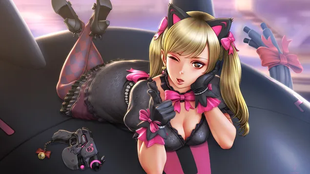 overwatch (black kitty d.va) telechargement