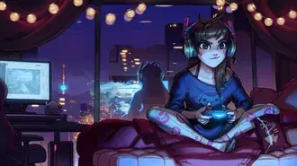 Overwatch (D.Va Kompetitif) 4K wallpaper