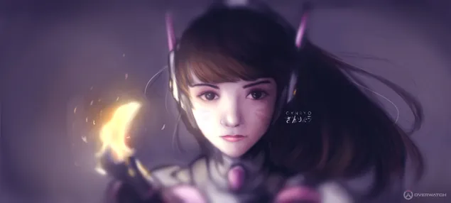 Overwatch – D.Va 2K ekrano užsklanda