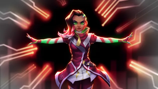 守望先鋒遊戲 - 魔法黑影 4K 壁紙