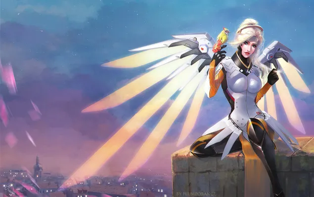 Hình nền Trò chơi Overwatch - Mercy 2K