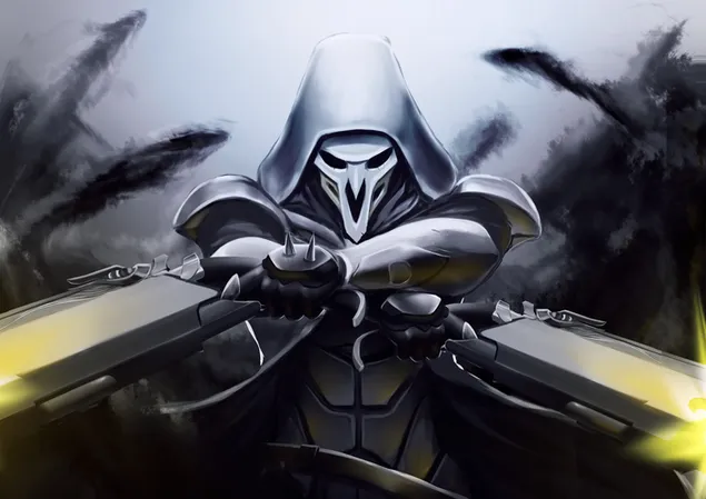 Overwatch žaidimas – Reaper (menas) atsisiųsti