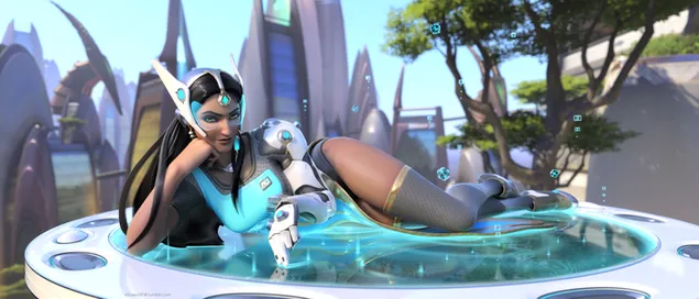 Joc Overwatch - Symmetra 4K fons de pantalla