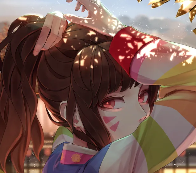 Overwatch (Kawaii Anime Girl - D.Va) 2K wallpaper