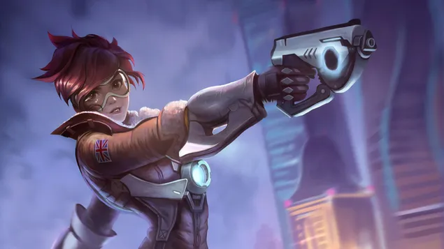 Overwatch (Shooter Tracer) 4K fons de pantalla