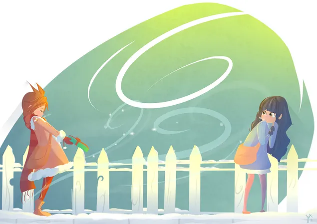 Overwatch (Tracer z Widowmakerjem) 4K ozadje