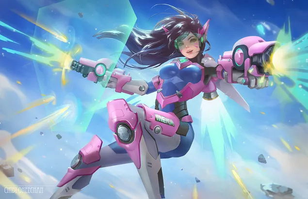 Overwatch (videogioco) - D.Va (fantasy art) Scarica