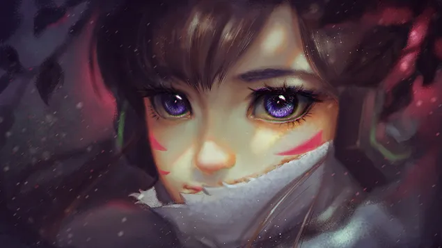 Overwatch (joc video): D.Va (arte fantastice) HD imagine de fundal