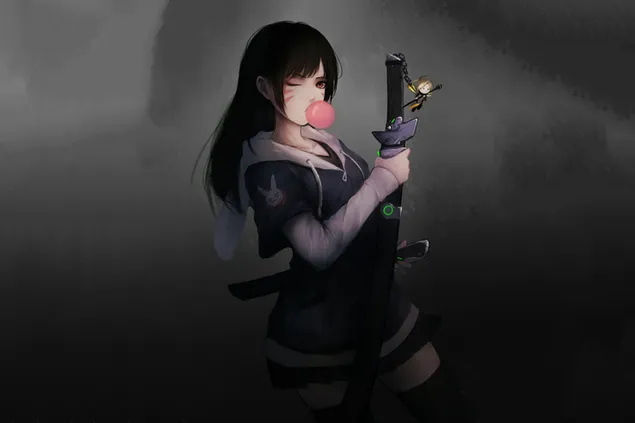 Overwatch (videospil) - D.Va (Hana Song) 2K baggrundsbillede