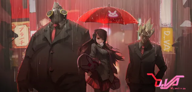 Overwatch (Videospiel) – D.Va, Junkrat und Roadhog 2K Hintergrundbild