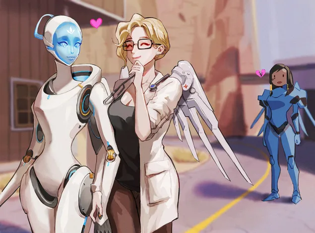 overwatch video igrica echo i anime cure preuzmi