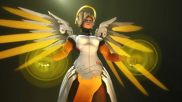 Overwatch (videojuego) - Goddess Mercy 4K fondo de pantalla