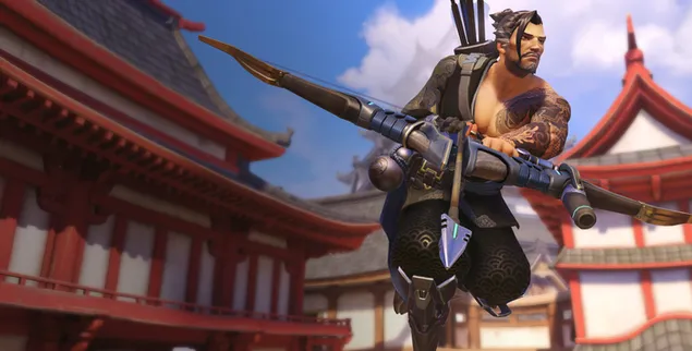 Overwatch (videospill): Hanzo Shimada 2K bakgrunn