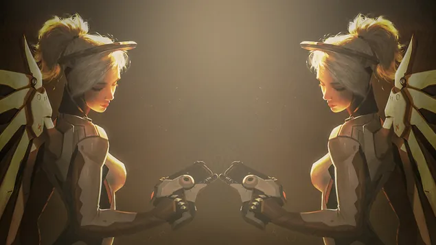 Overwatch (משחק וידאו) - Mercy (‎Angela Ziegler) HD טפט