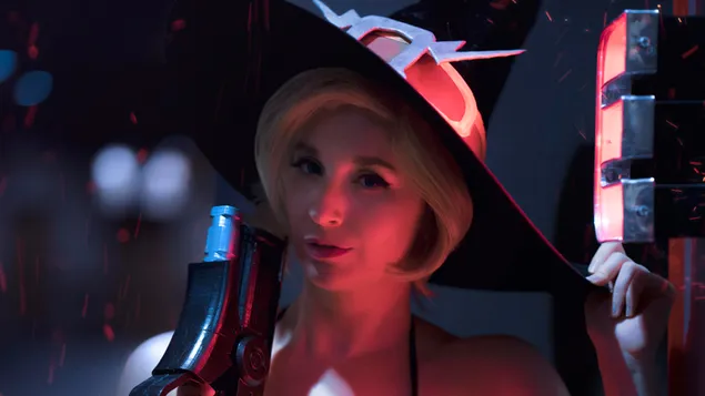 Hình nền Overwatch (trò chơi điện tử) - Mercy (cosplay) 4K