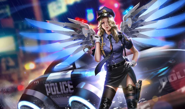 Overwatch (videogioco) - Police Girl Mercy Scarica