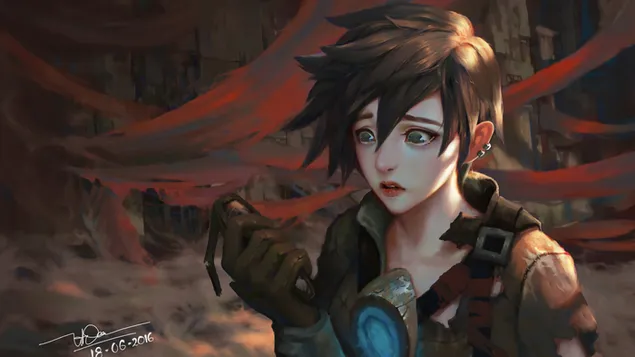 Overwatch (video game) : Tracer (fantasy art) download