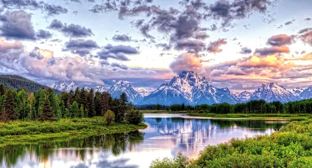 Oxbow Bend in Nationaal Park Grand Teton