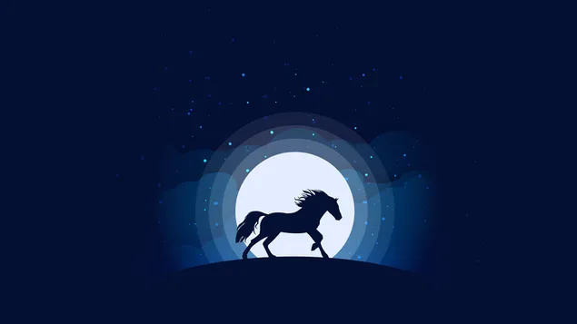Paard silhouet download