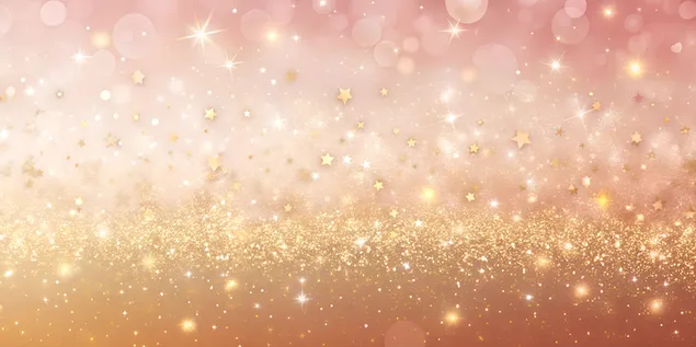 שיפוע ורד בהיר עד אפרסק רך עם ניצוצי זהב עדינים 4K טפט