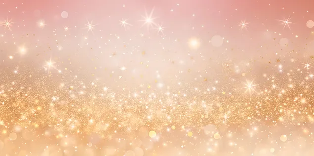 Halvány rózsától a lágy őszibarackig színátmenet, arany csillogással 4K háttérkép