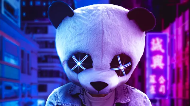 Panda digitaal 2K achtergrond