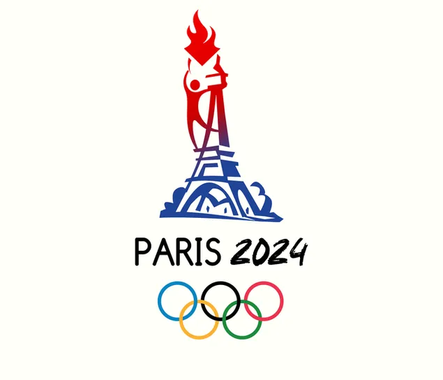 Affiche voor de Olympische Zomerspelen 2024 in Parijs download