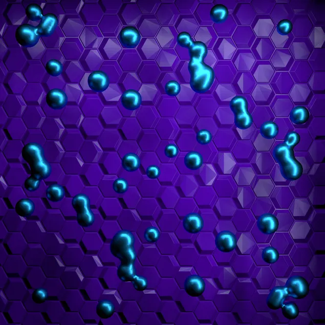 Patrón violeta hexa