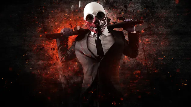 Payday video game skeleton head character download