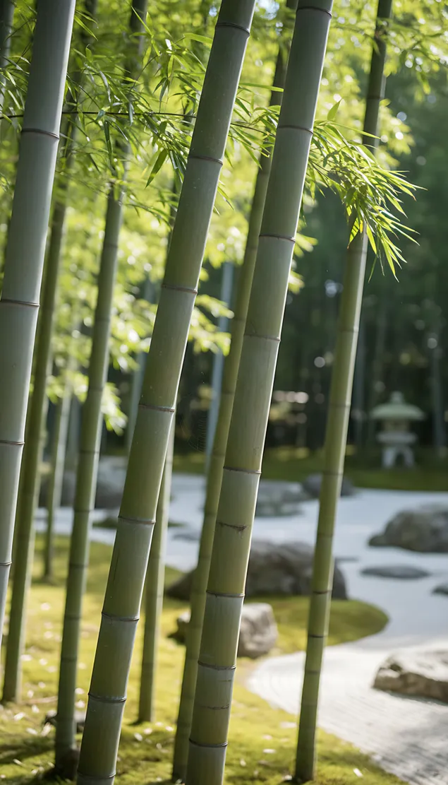 muat turun landskap salji hutan buluh yang aman