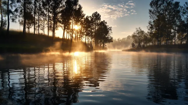 fredelig sobred om morgenen med sollys og tage download