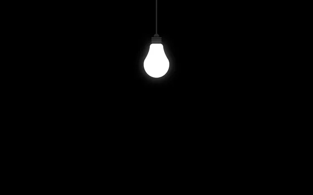 Pear design lamp with white light on black background download