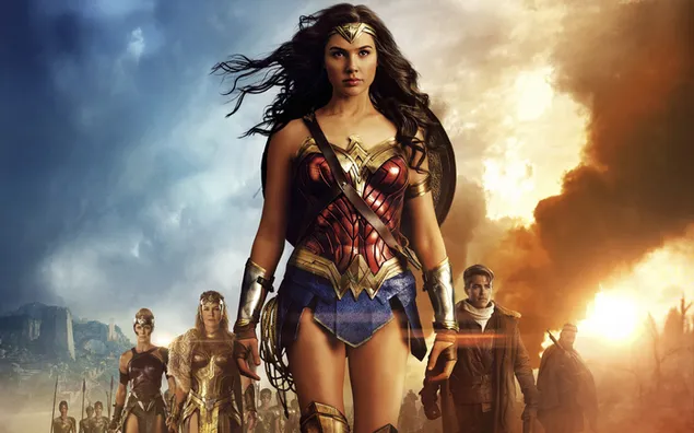 Película Wonder Woman - Diana Prince con ejército descargar