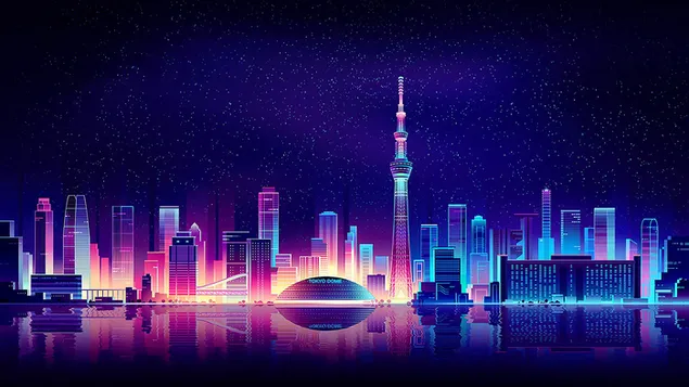 Pemandangan Kota Menara Tokyo unduhan