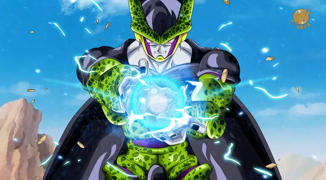 Perfect Cell Kamehameha 8K wallpaper