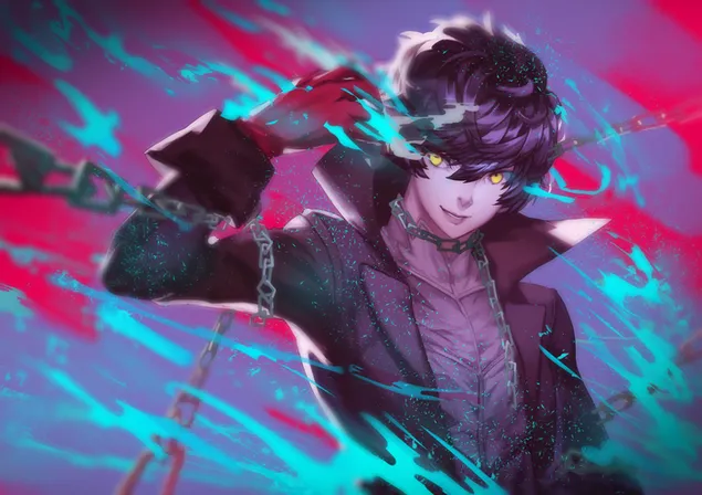 PERSONA5 THE ANIMATION - 明智吾郎 & 雨宮蓮 2K 壁紙のダウンロード